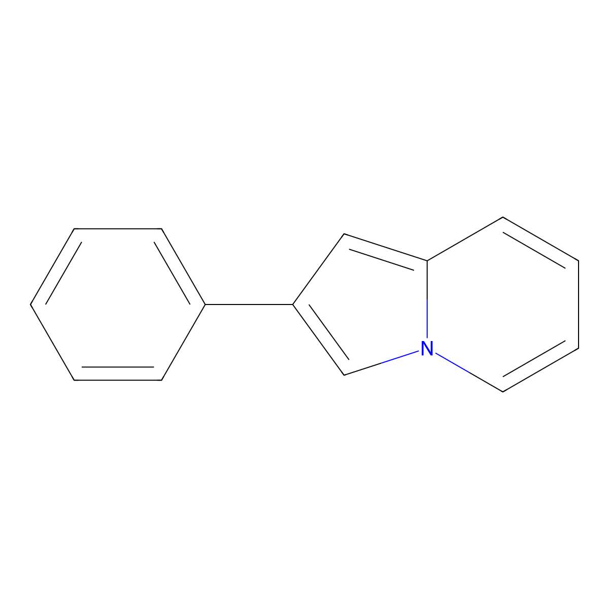 2-Phenylindolizine molecular structure, CAS 25379-20-8