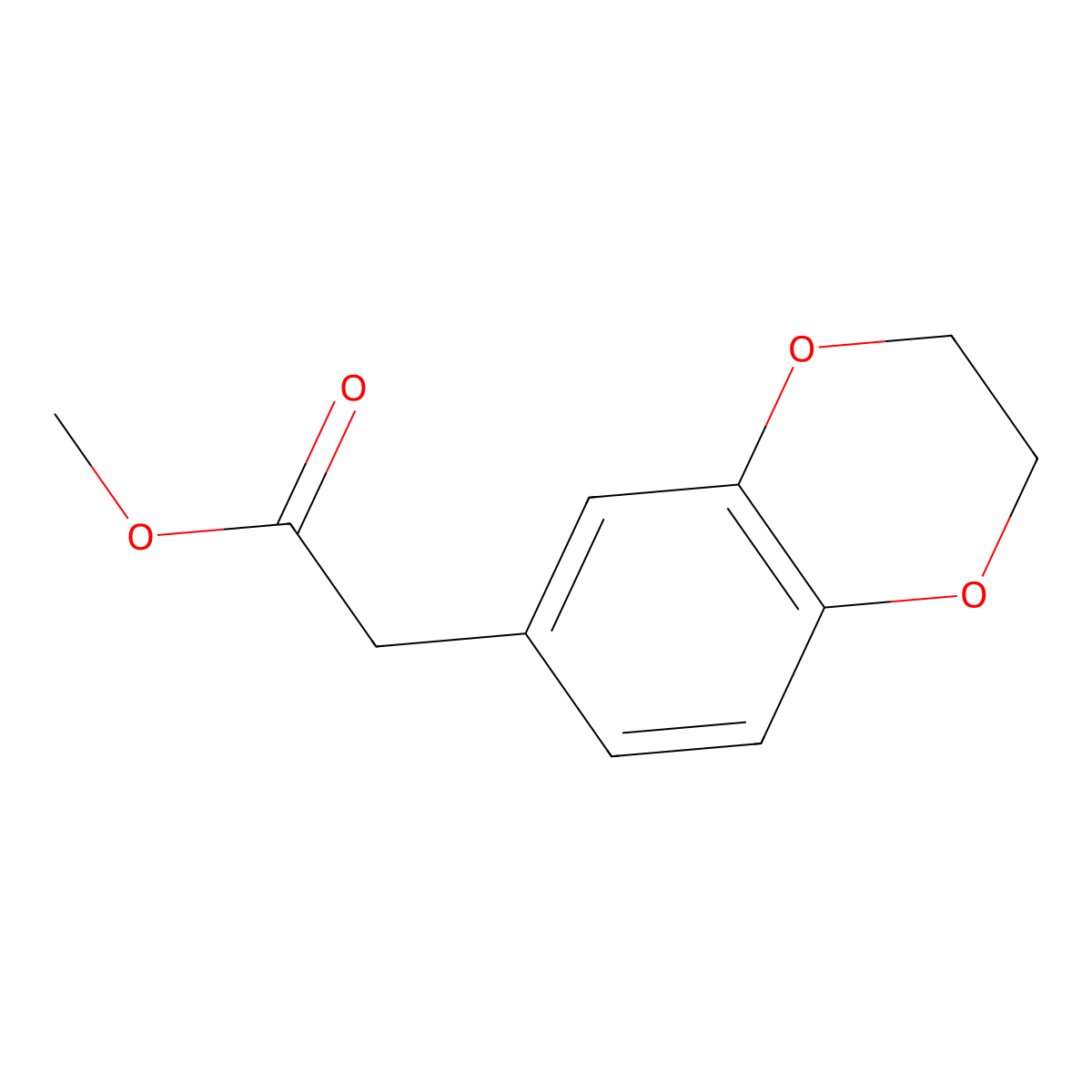 Methyl 2-(2,3-dihydrobenzo[b][1,4]dioxin-6-yl)acetate molecular structure, CAS 25379-89-9