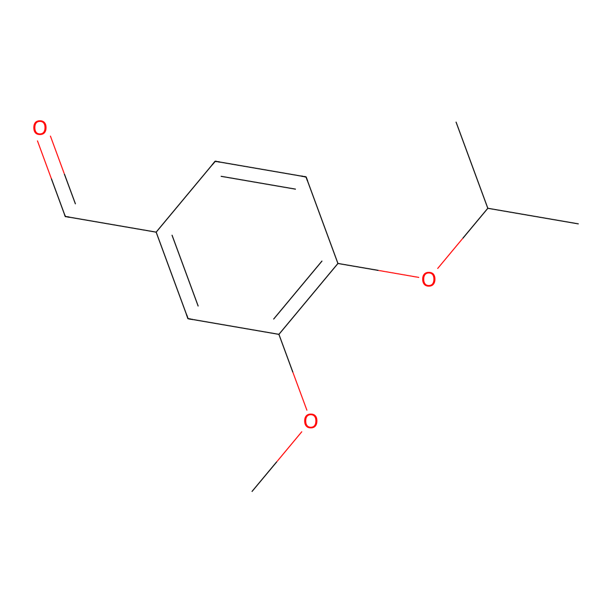 4-Isopropoxy-3-methoxybenzaldehyde molecular structure, CAS 2538-98-9