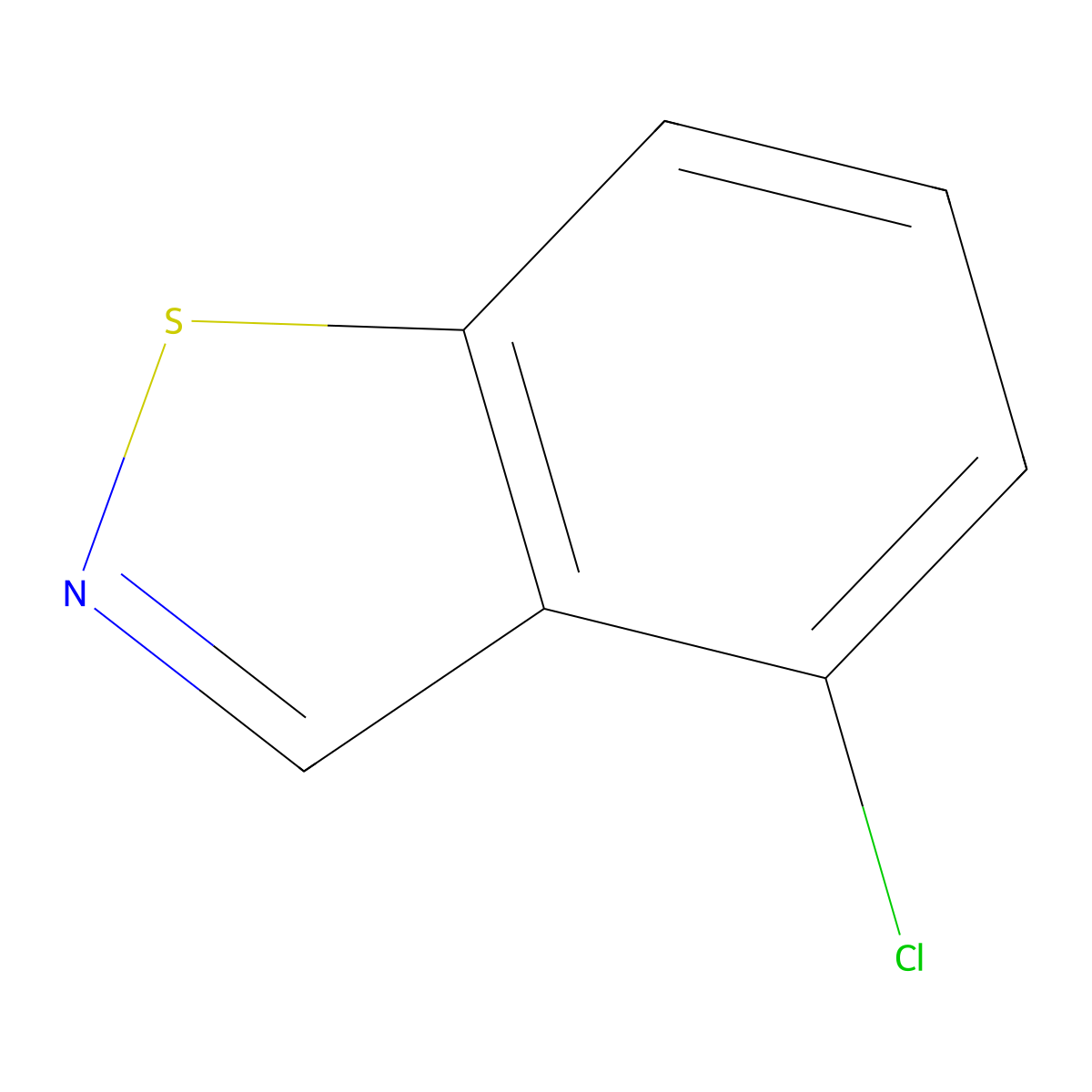 4-Chloro-1,2-benzisothiazole molecular structure, CAS 25380-61-4