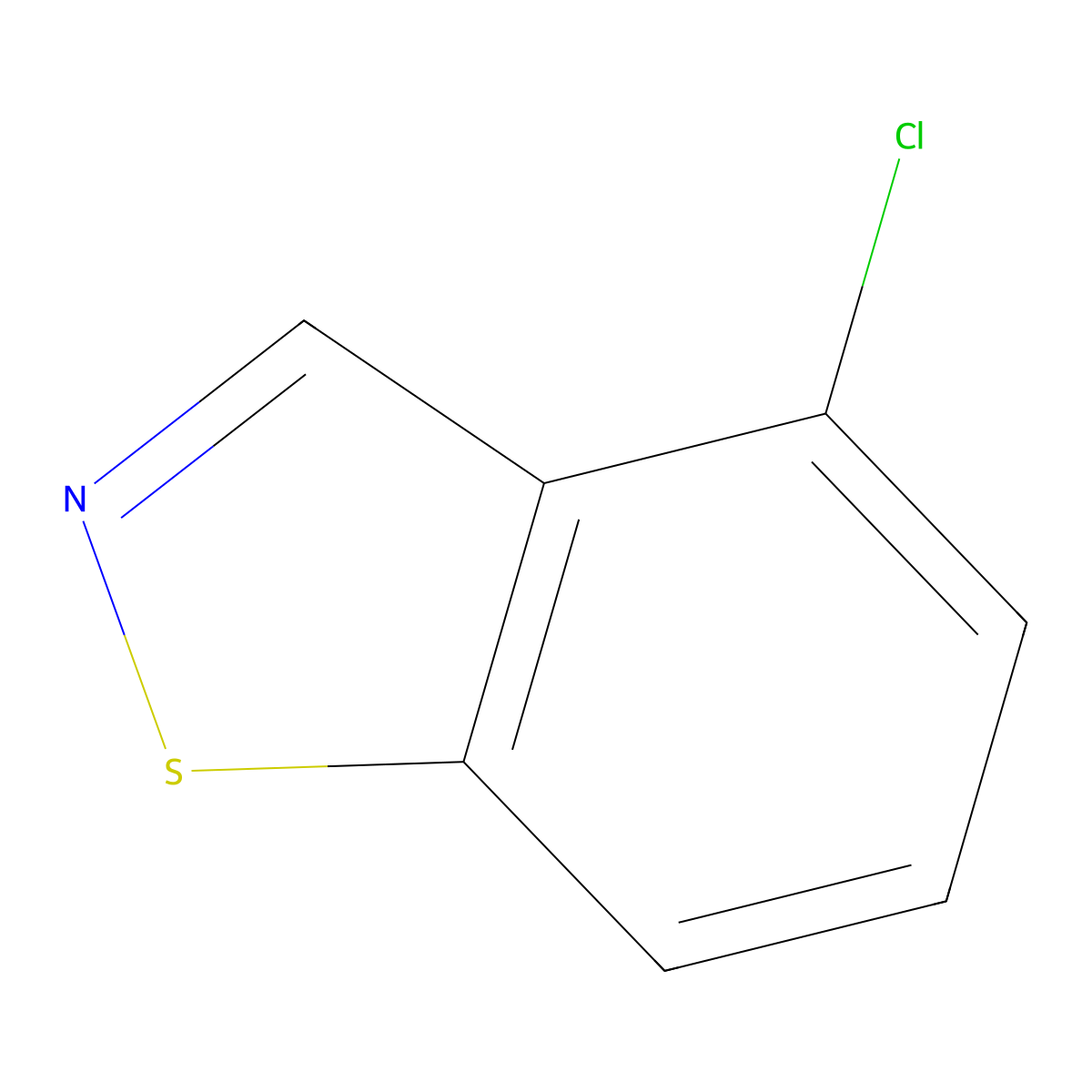 4-Chloro-1,2-benzisothiazole molecular structure, CAS 25380-61-4