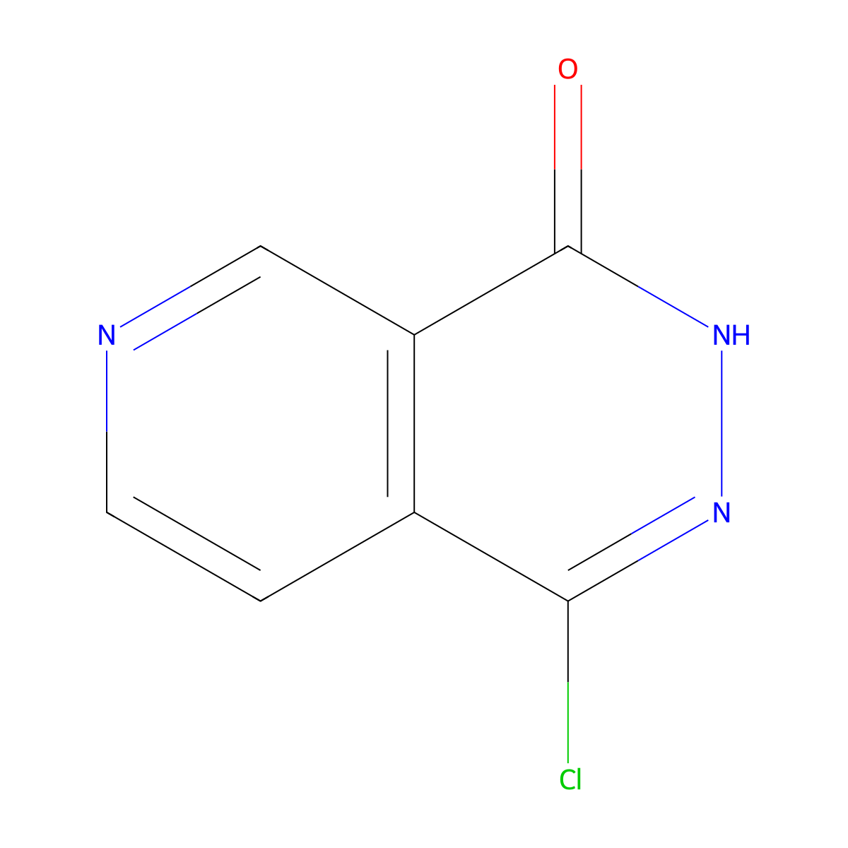 1-Chloropyrido[3,4-d]pyridazin-4(3H)-one molecular structure, CAS 25381-40-2