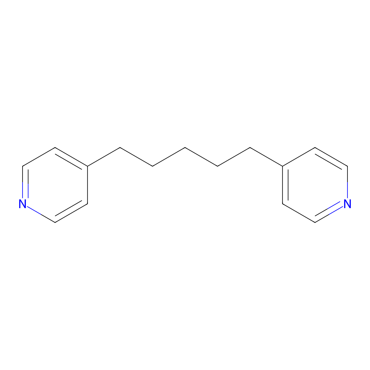 1,5-Bis(pyridin-4-yl)pentane molecular structure, CAS 25382-33-6