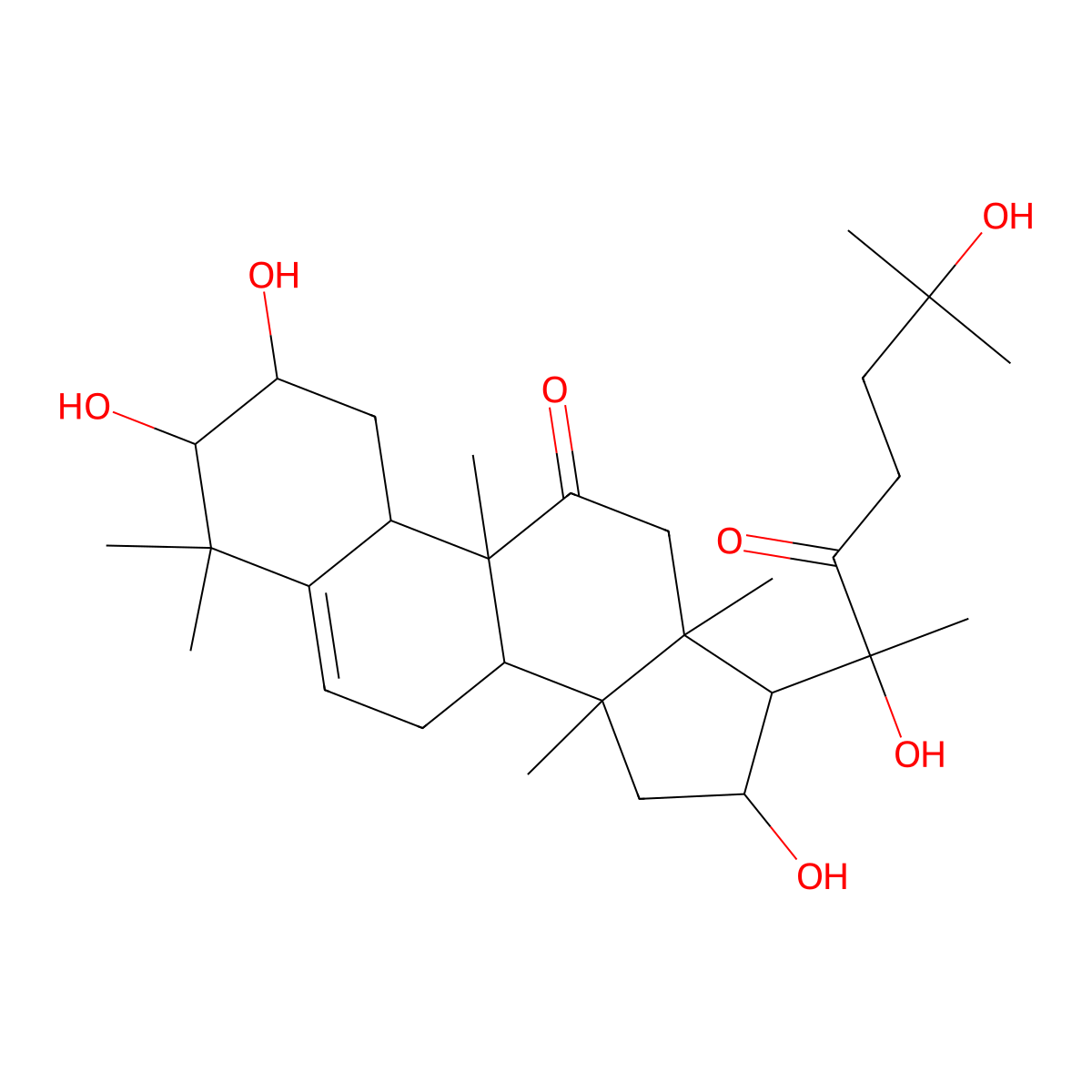 Cucurbitacin P molecular structure, CAS 25383-26-0