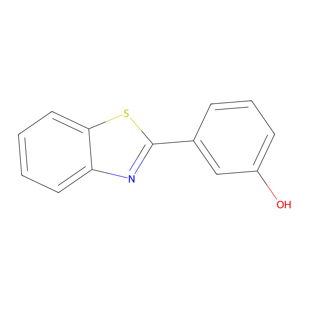 3-(1,3-Benzothiazol-2-yl)phenol molecular structure, CAS 25389-28-0