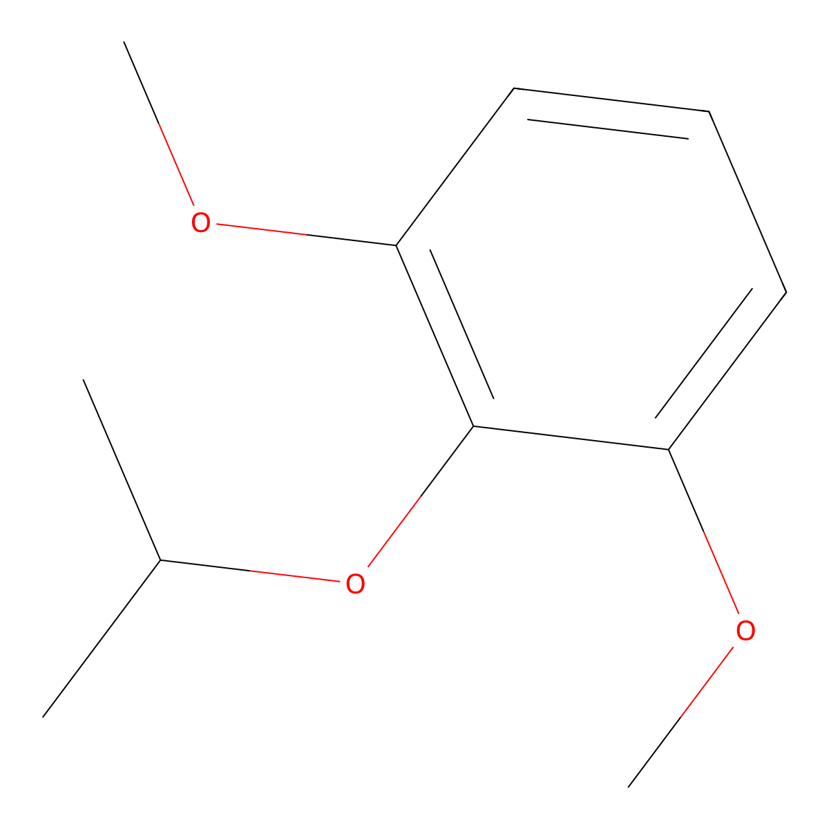 1,3-Dimethoxy-2-(1-methylethoxy)benzene molecular structure, CAS 2539-20-0