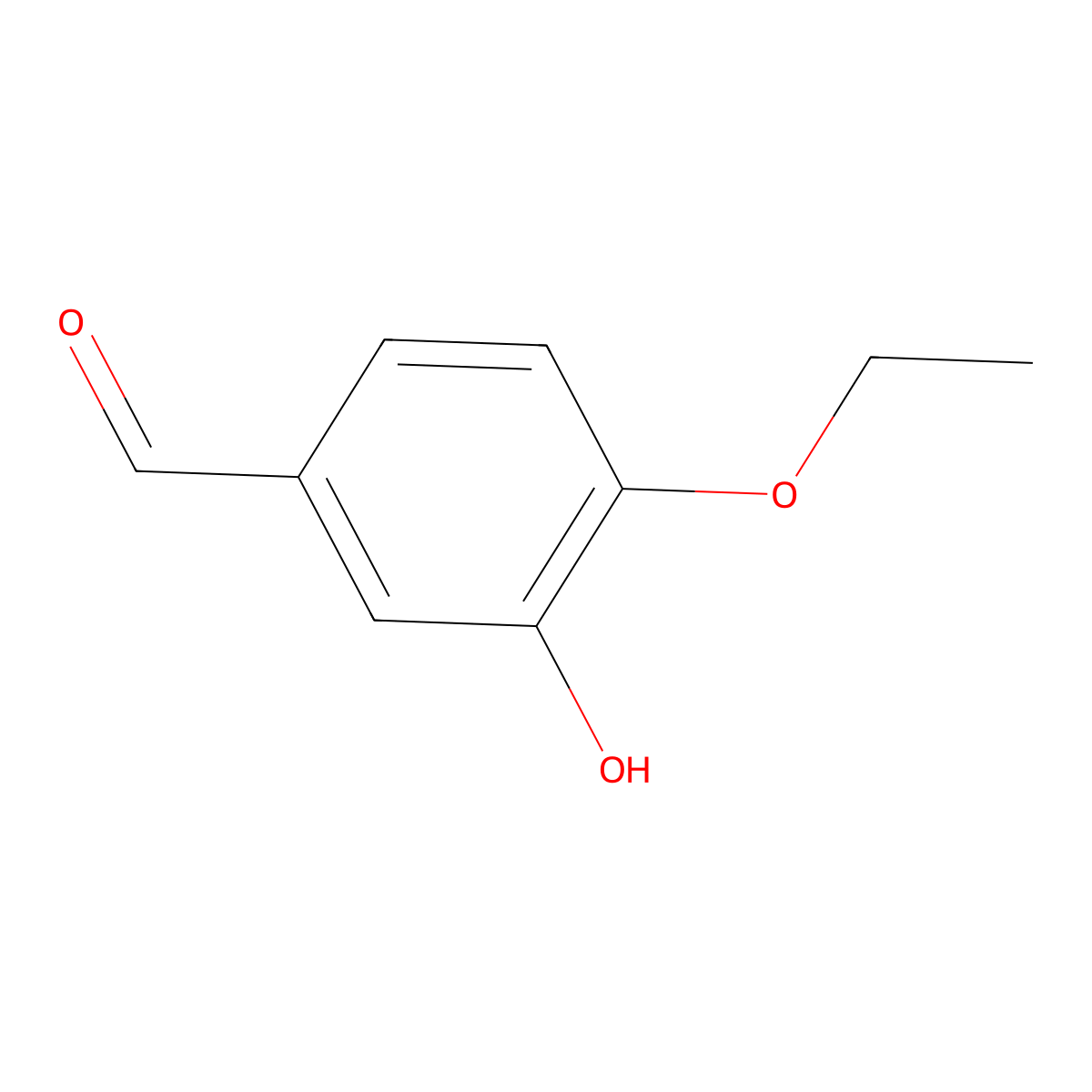 4-Ethoxy-3-hydroxybenzaldehyde molecular structure, CAS 2539-53-9