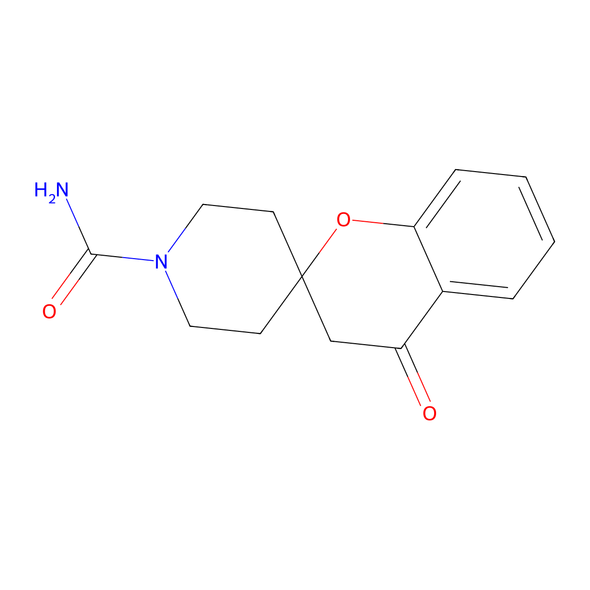 4-Oxo-3,4-dihydrospiro[1-benzopyran-2,4-piperidine]-1-carboxamide molecular structure, CAS 2539515-79-0