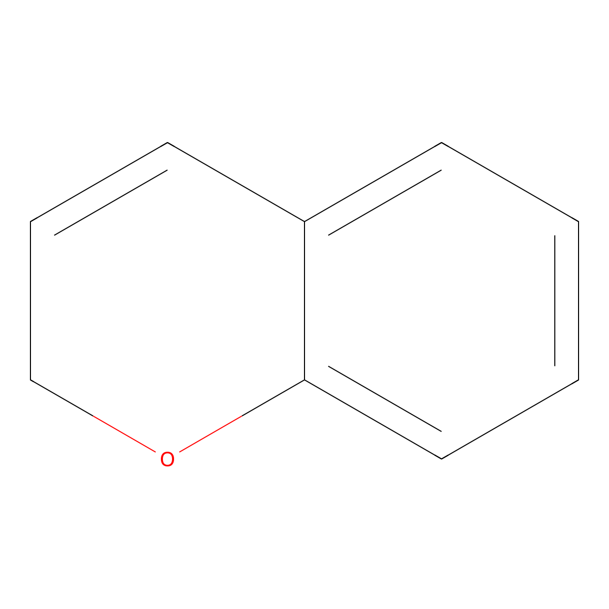 Benzopyran molecular structure, CAS 254-04-6