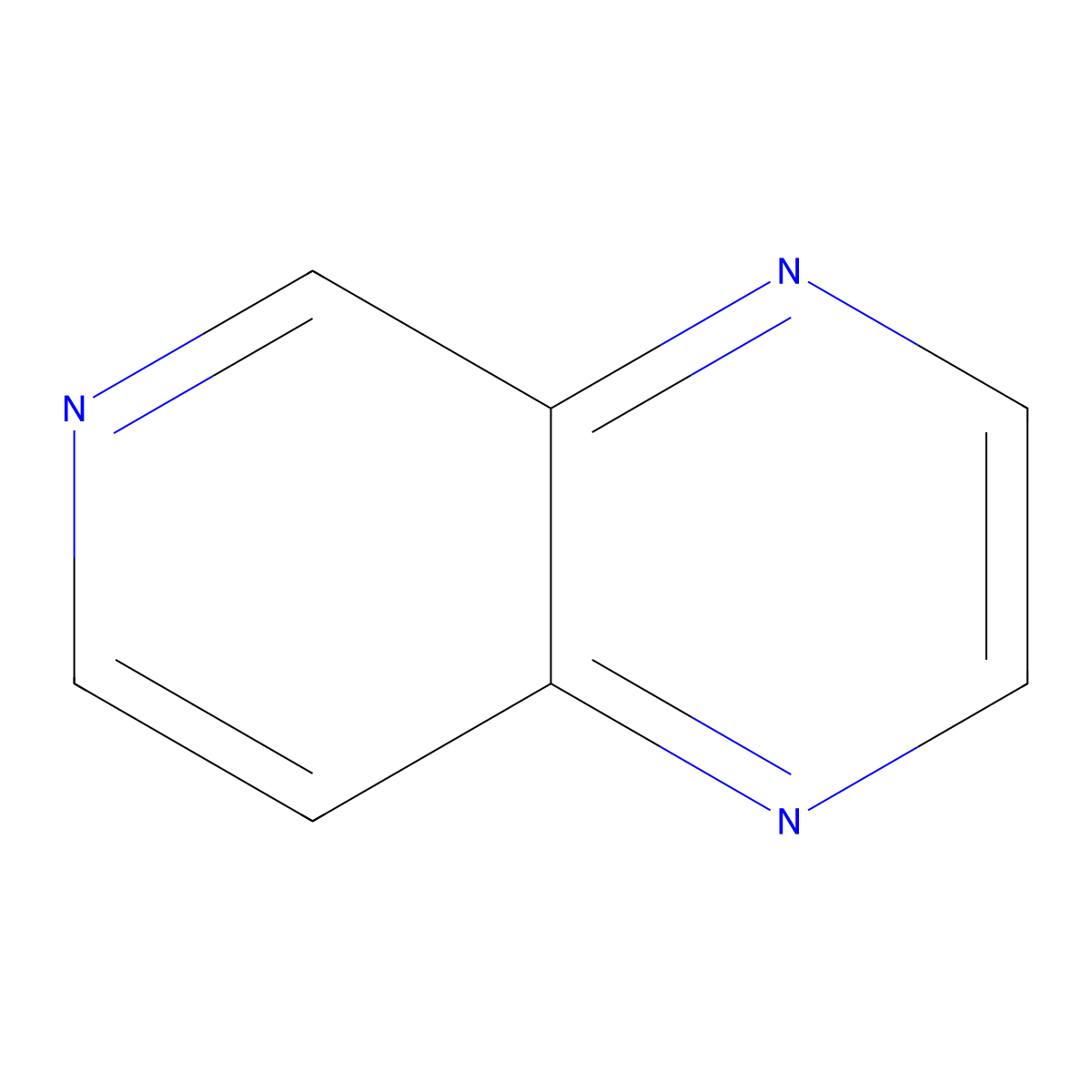 Pyrido[3,4-b]pyrazine molecular structure, CAS 254-86-4