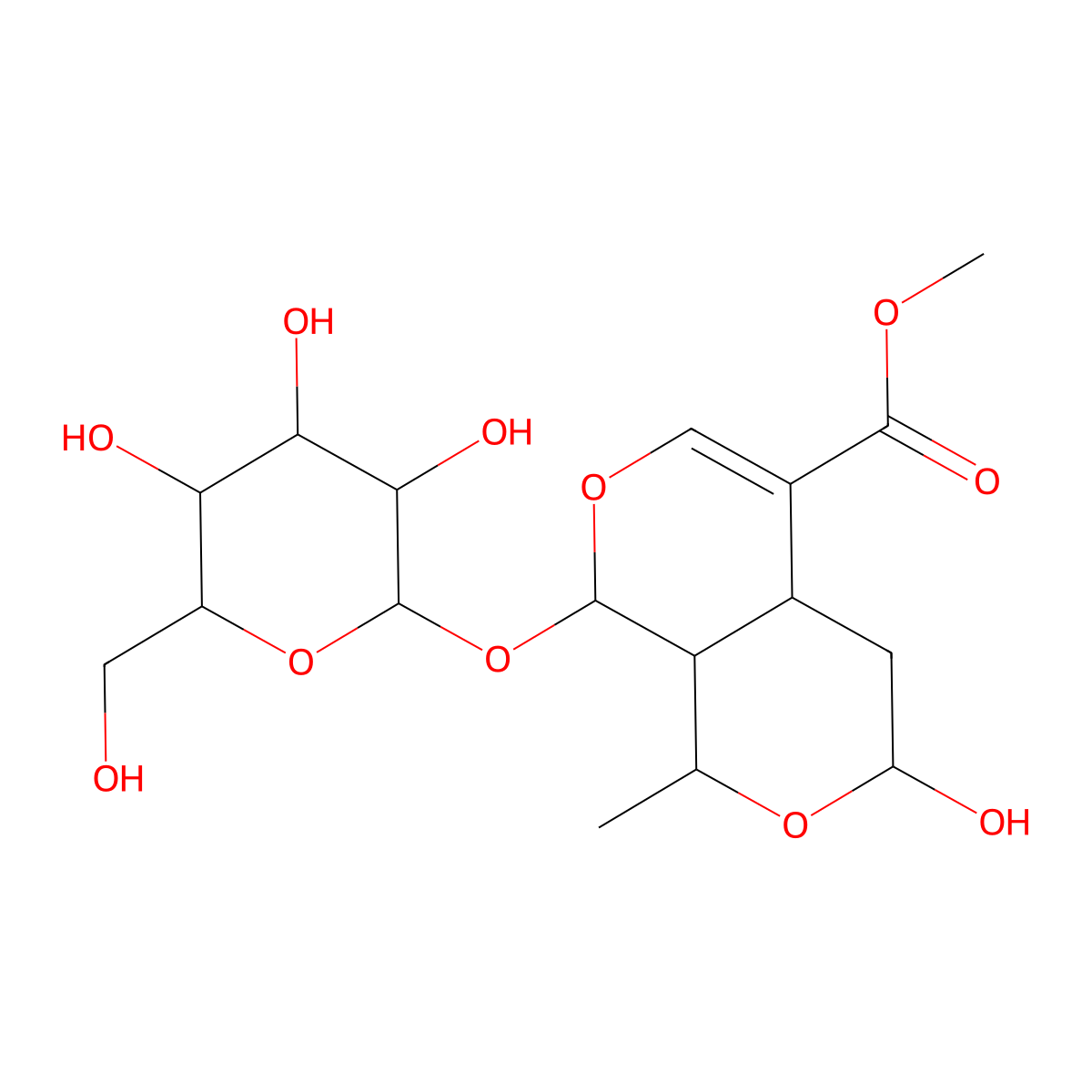 Morroniside molecular structure, CAS 25406-64-8
