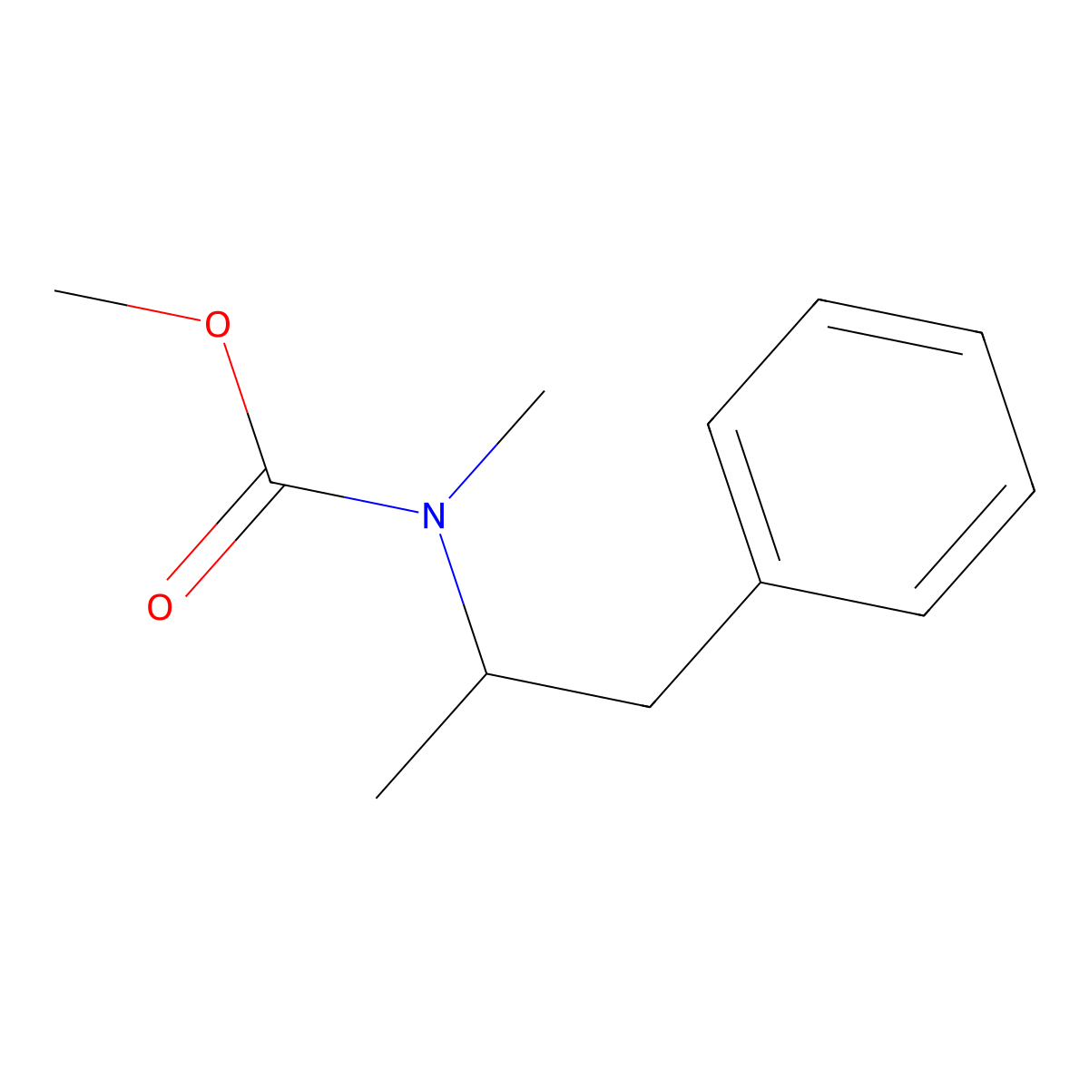 Methamphetamine Methyl Carbamate molecular structure, CAS 2540665-63-0