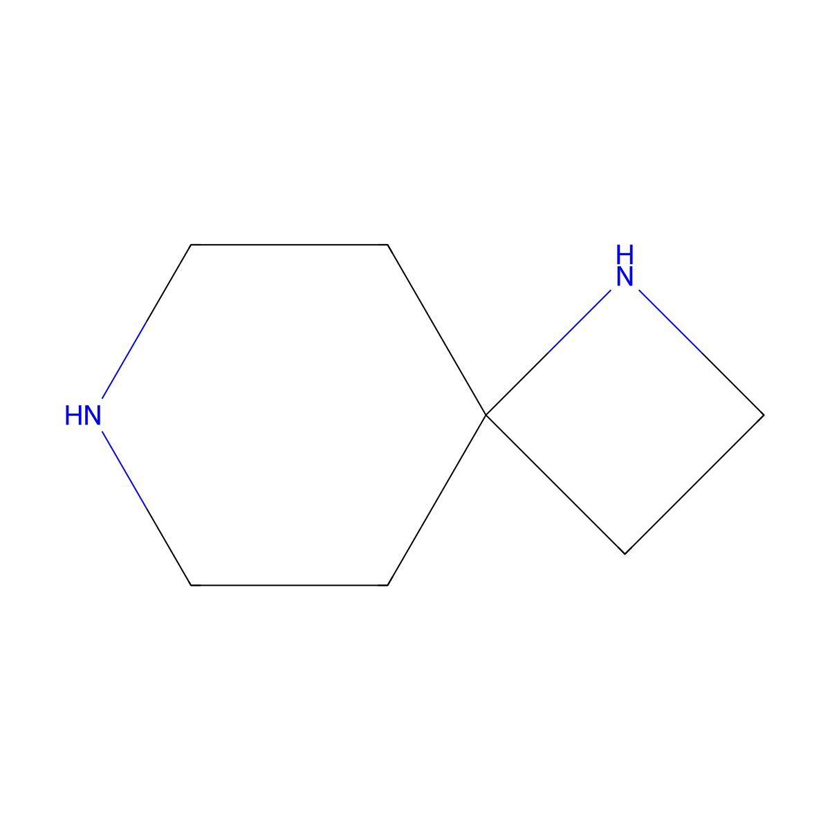 1,7-Diazaspiro[3.5]nonane molecular structure, CAS 25408-26-8