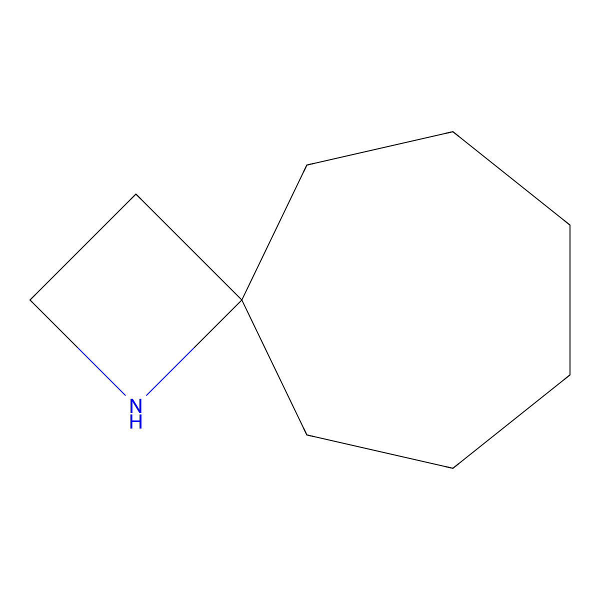 1-Azaspiro[3.6]decane molecular structure, CAS 25408-27-9