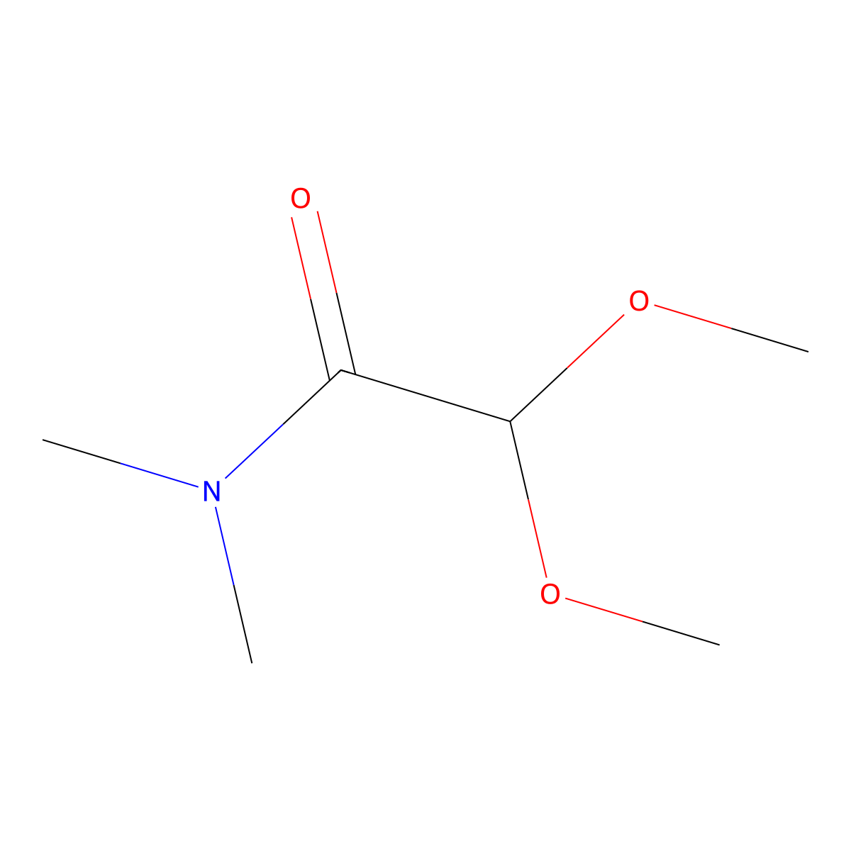 2,2-Dimethoxy-N,N-dimethylacetamide molecular structure, CAS 25408-61-1