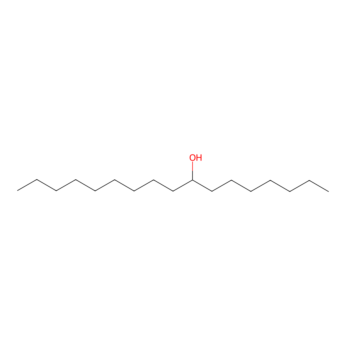 Heptadecan-8-ol molecular structure, CAS 2541-75-5