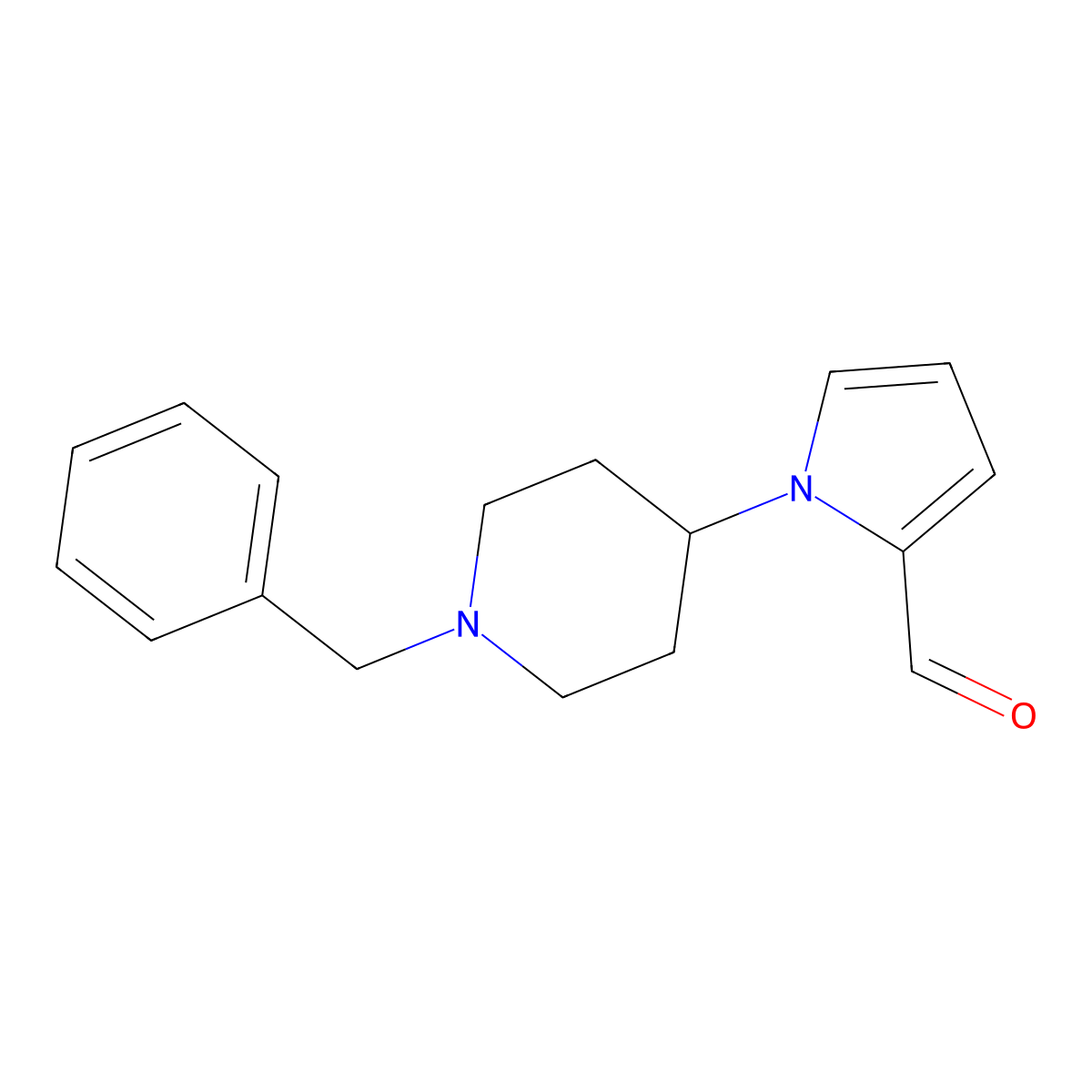 1-(1-Benzylpiperidin-4-yl)-1H-pyrrole-2-carbaldehyde molecular structure, CAS 254115-92-9