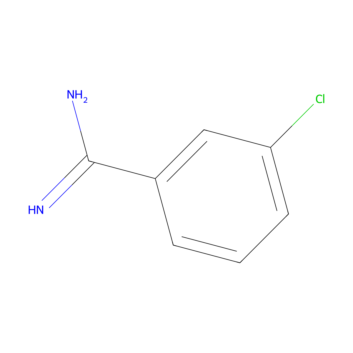 3-Chloro-benzamidine molecular structure, CAS 25412-62-8