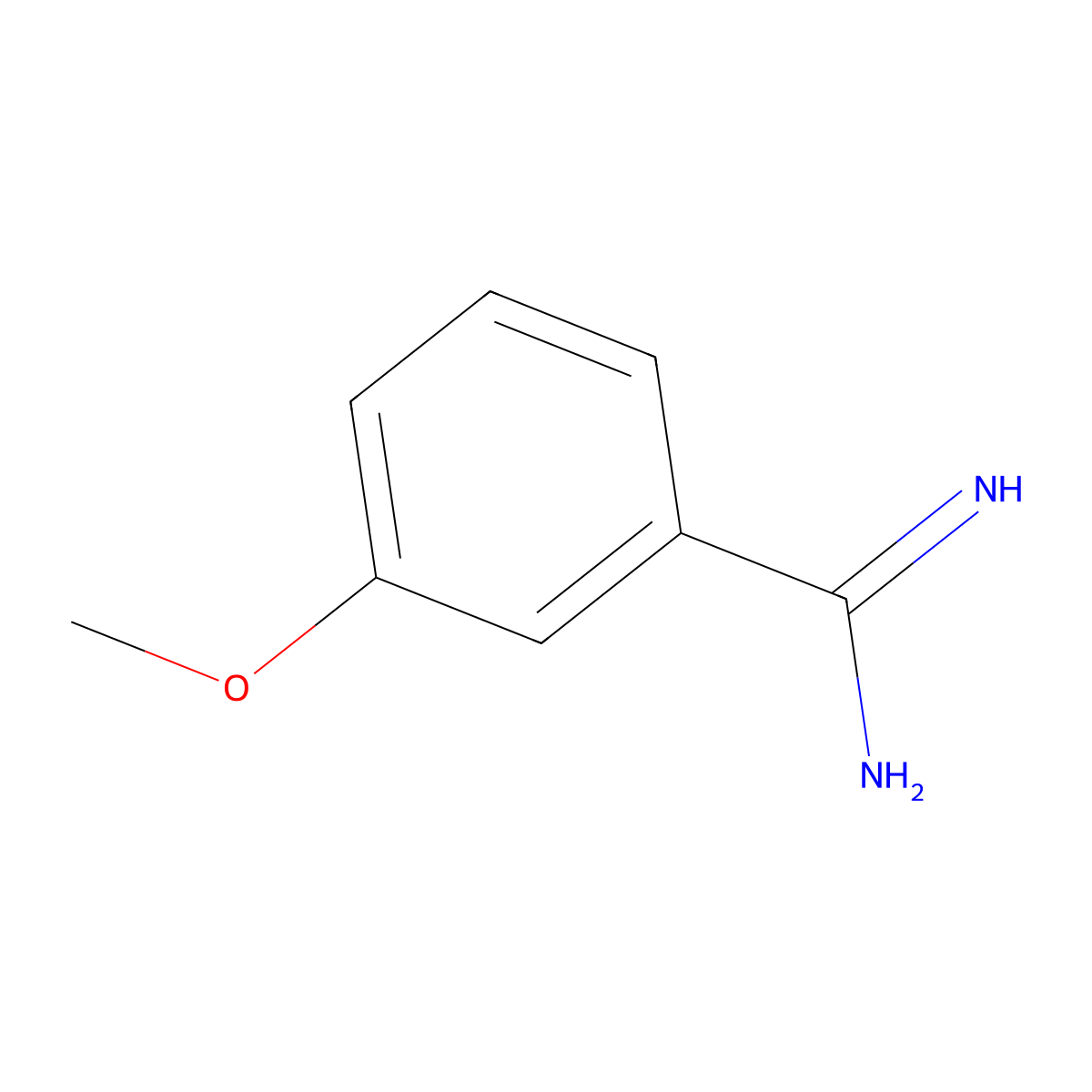 3-Methoxy-benzamidine molecular structure, CAS 25412-66-2