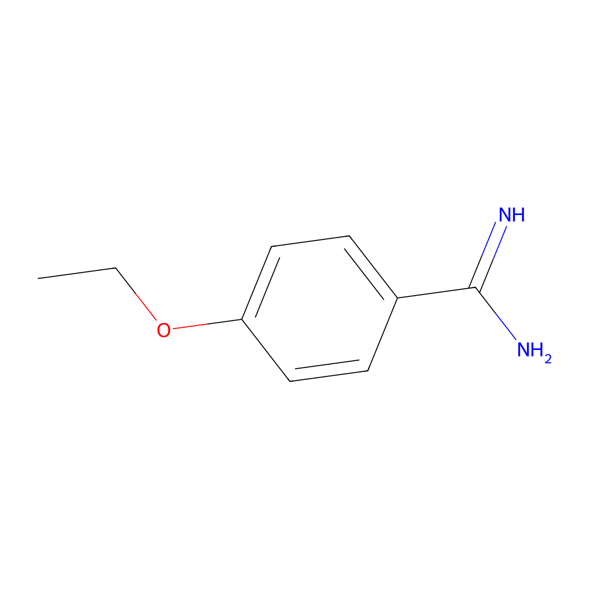 4-Ethoxy-benzamidine molecular structure, CAS 25412-71-9