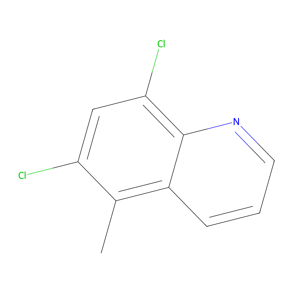 6,8-Dichloro-5-methylquinoline molecular structure, CAS 25413-17-6