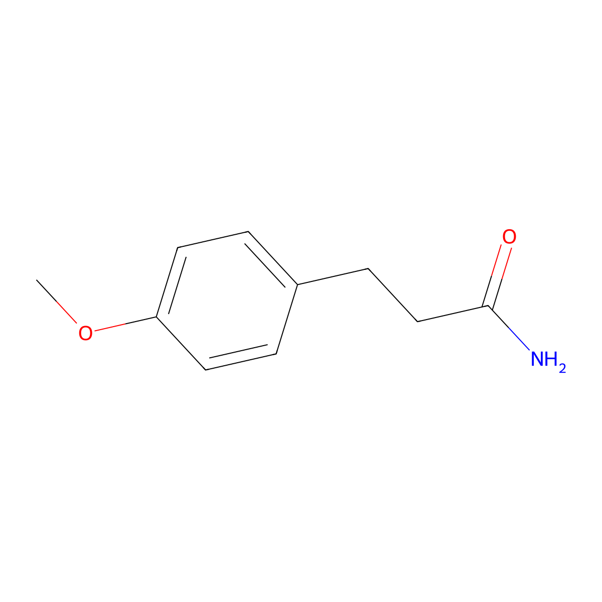 3-(4-Methoxyphenyl)propanamide molecular structure, CAS 25413-27-8