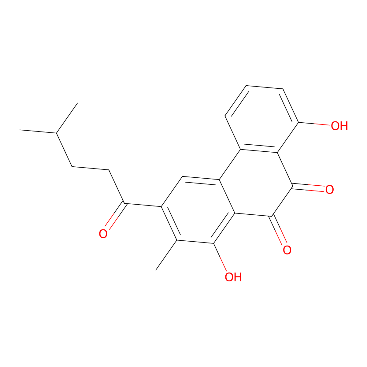 Piloquinone molecular structure, CAS 25414-26-0