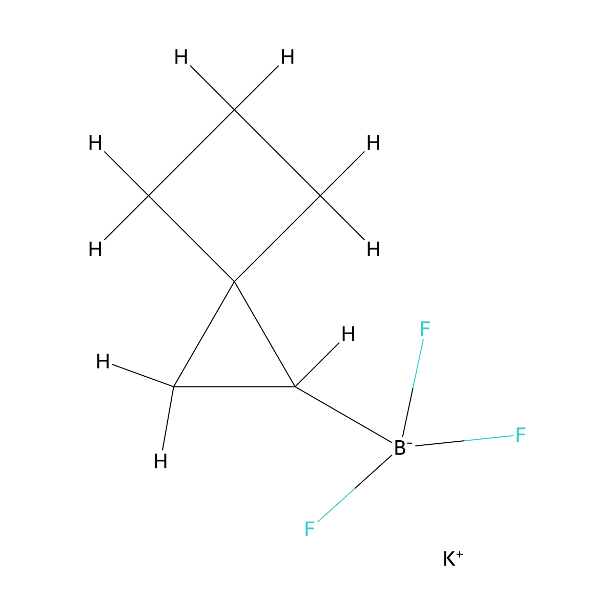 Potassium trifluoro({spiro[2.3]hexan-1-yl})boranuide molecular structure, CAS 2542181-71-3