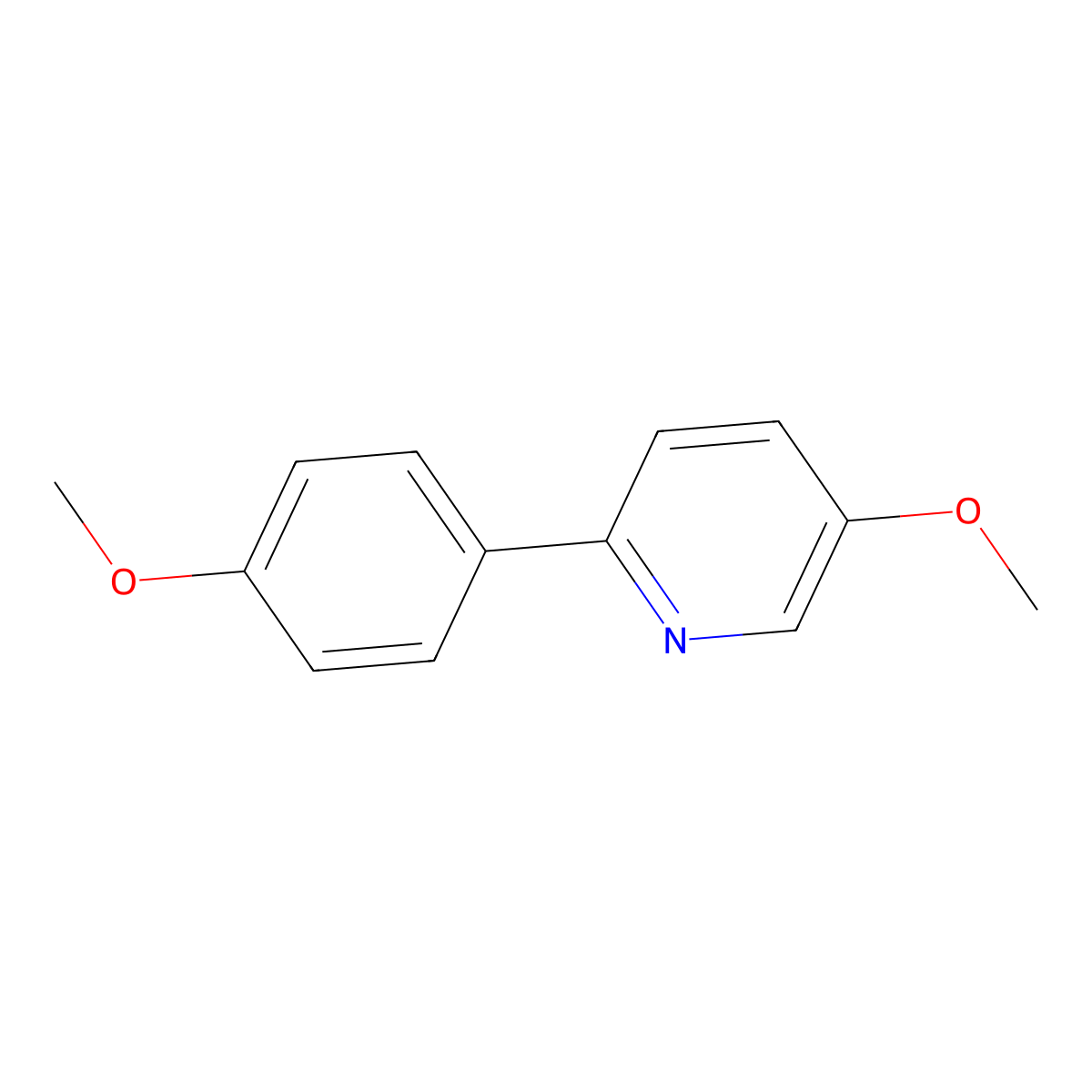 5-Methoxy-2-(4-methoxyphenyl)pyridine molecular structure, CAS 2542483-62-3