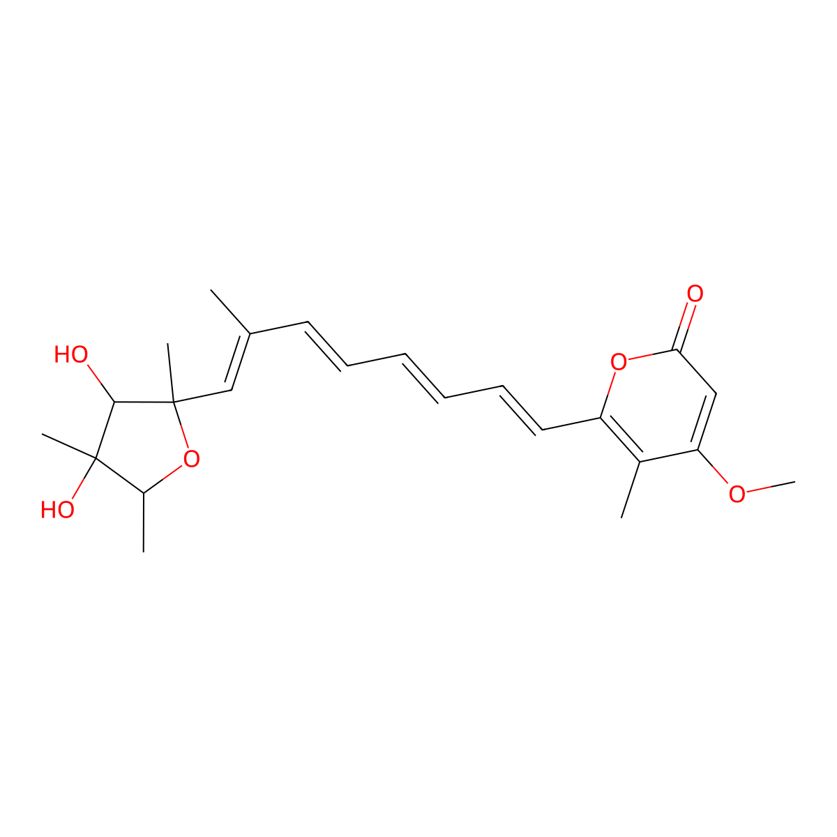 Citreoviridin molecular structure, CAS 25425-12-1
