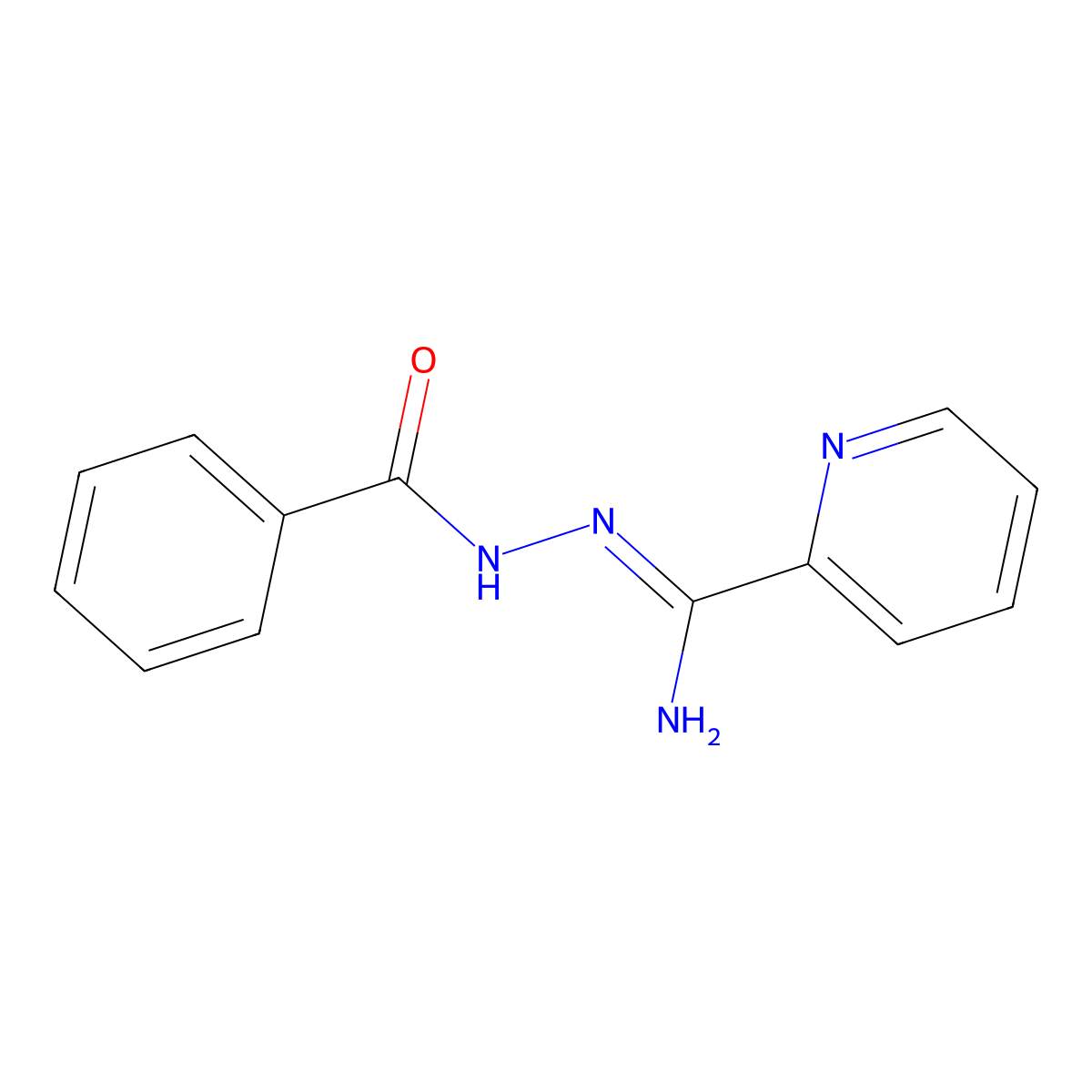 N'-(pyridine-2-carboximidoyl)benzohydrazide molecular structure, CAS 25433-28-7