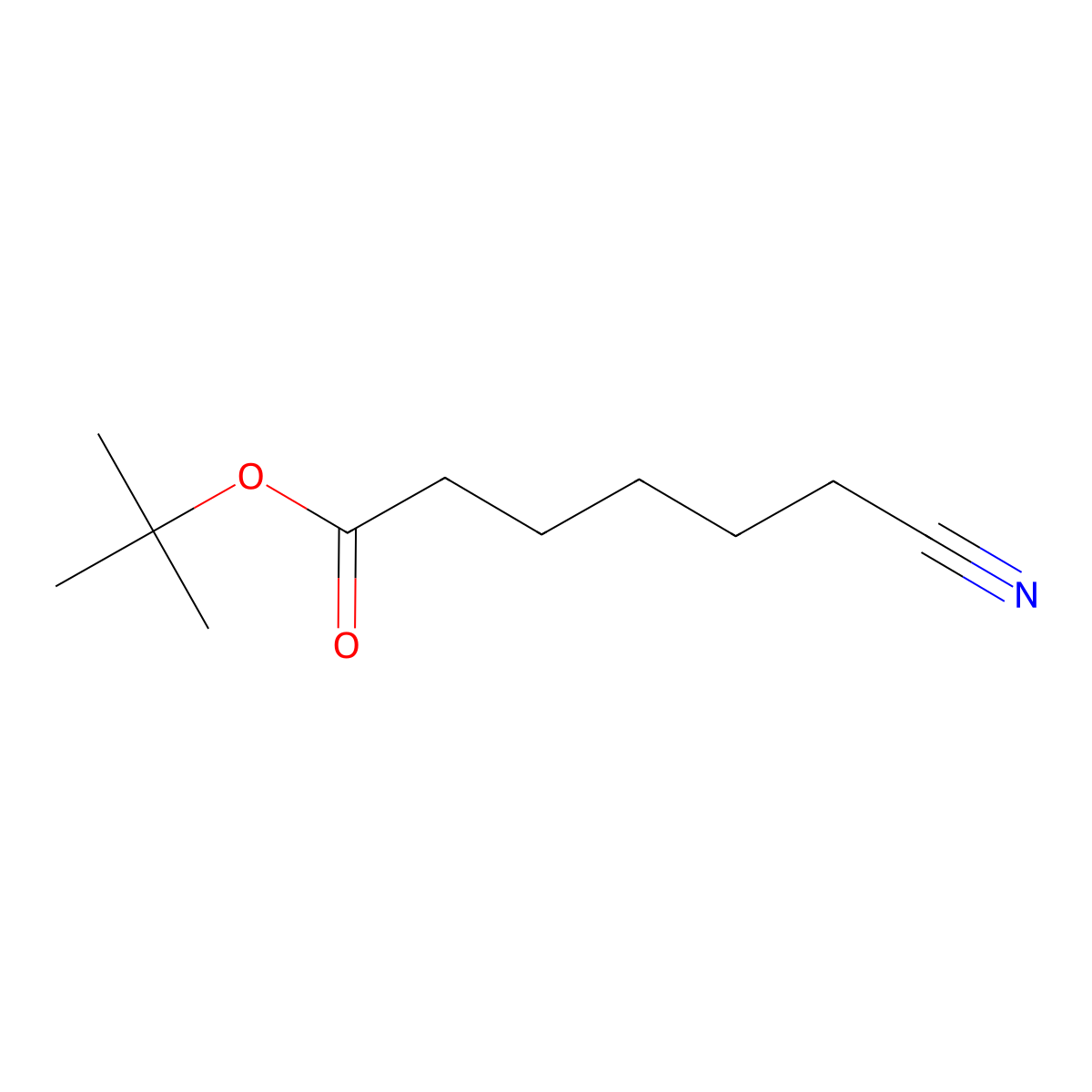 Tert-butyl 6-cyanohexanoate molecular structure, CAS 2543544-46-1