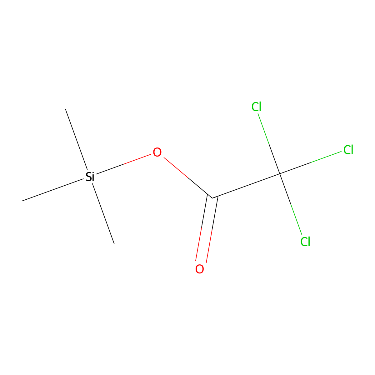 Trimethylsilyl trichloroacetate molecular structure, CAS 25436-07-1