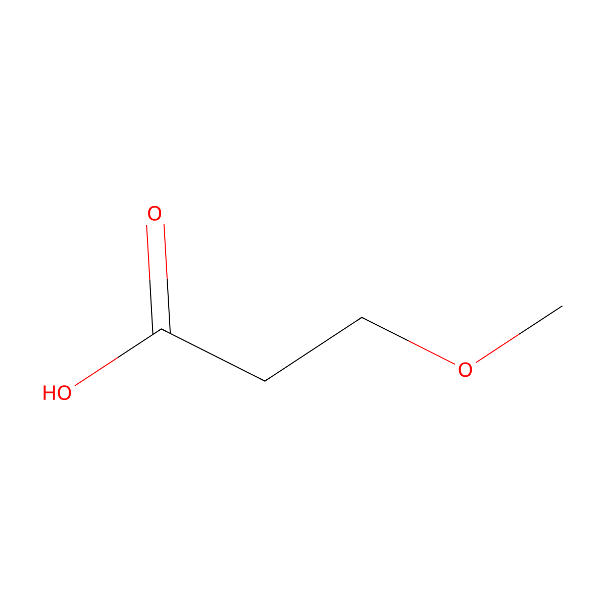 3-Methoxypropionic acid molecular structure, CAS 2544-06-1