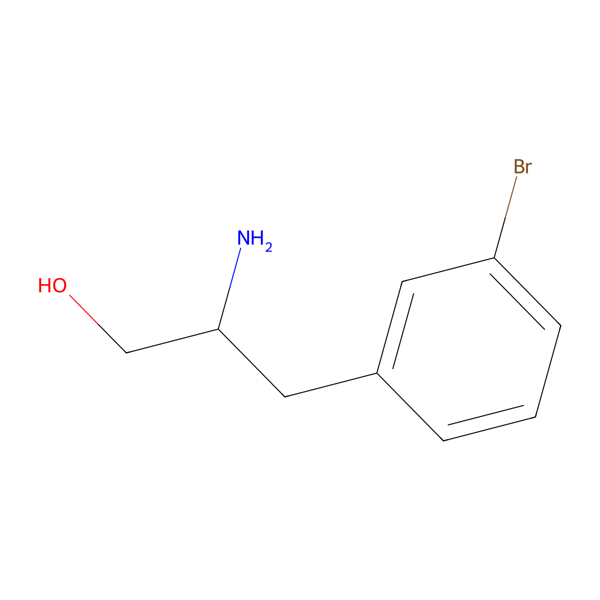 b-Amino-3-bromobenzenepropanol molecular structure, CAS 254427-26-4