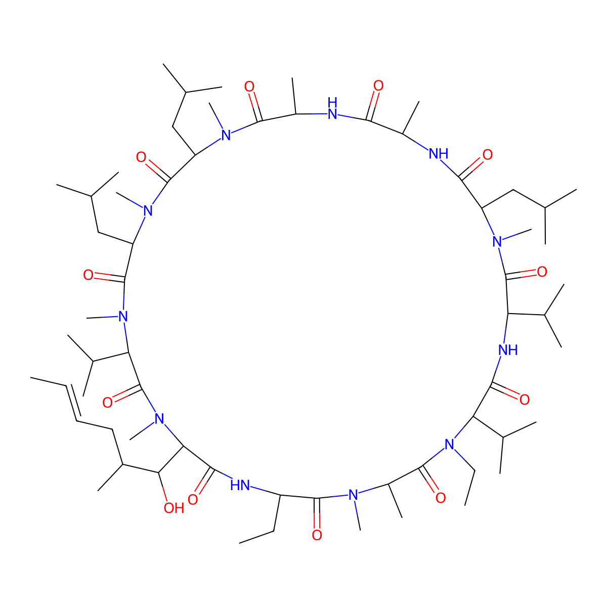 Alisporivir molecular structure, CAS 254435-95-5
