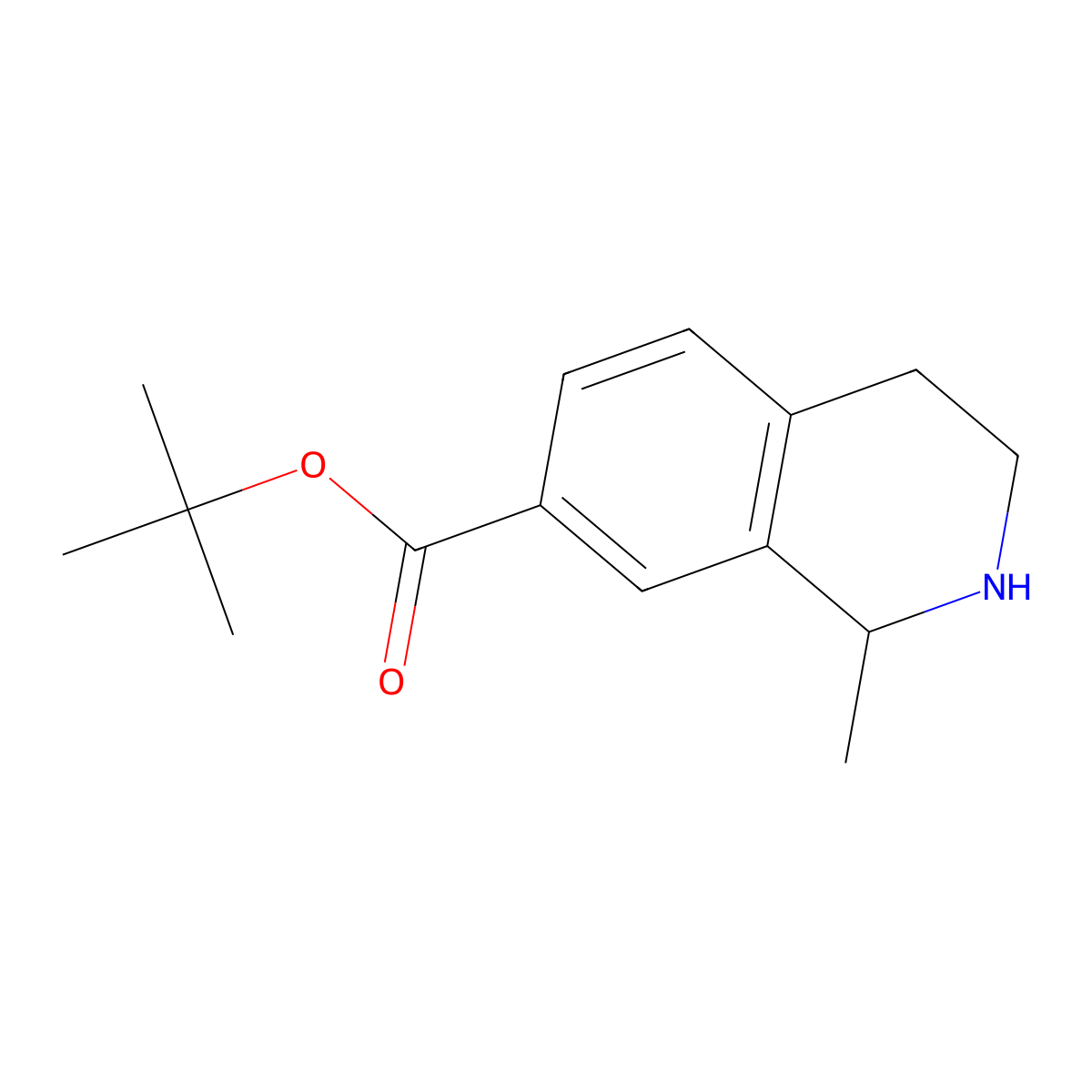 Tert-butyl 1-methyl-1,2,3,4-tetrahydroisoquinoline-7-carboxylate molecular structure, CAS 2545123-85-9