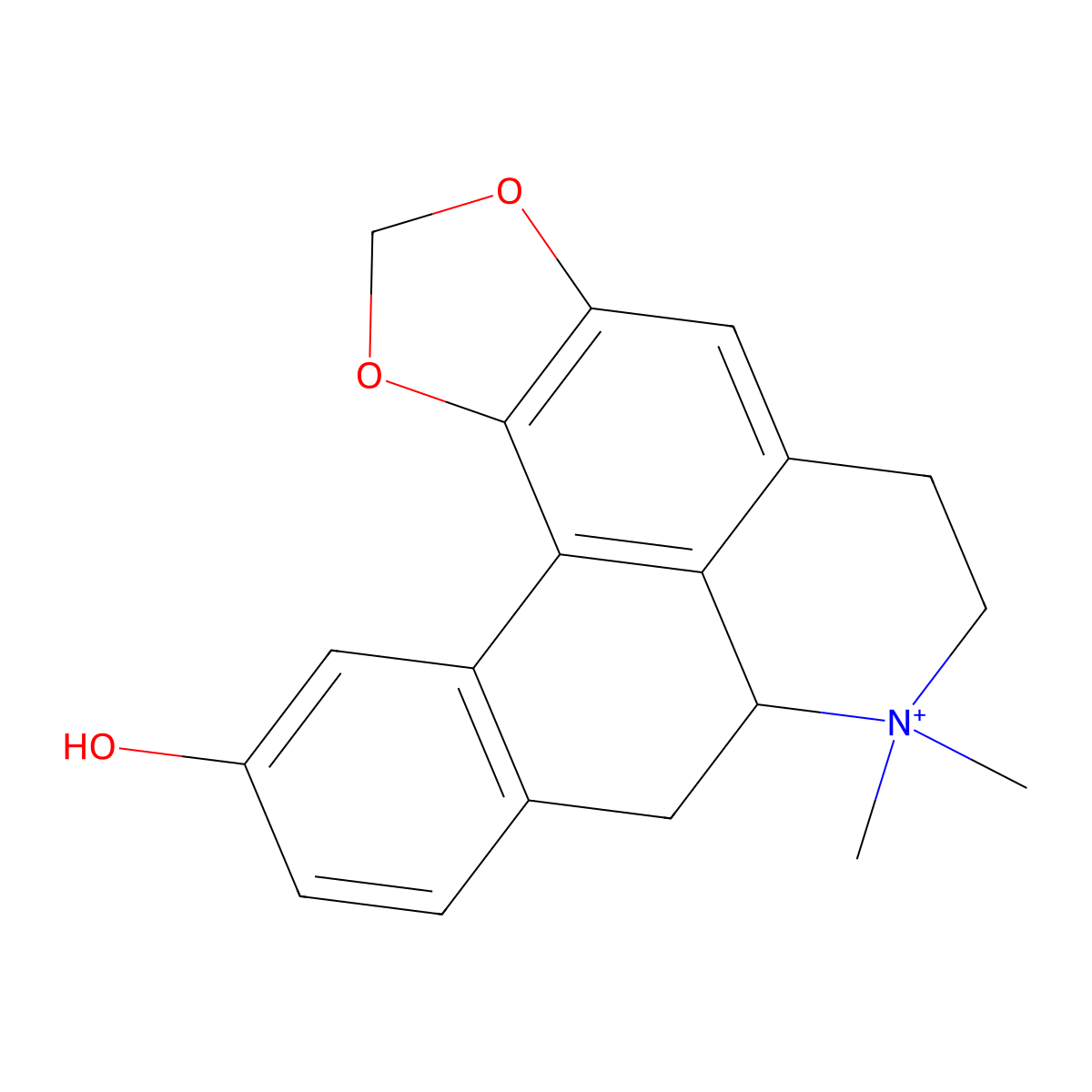 Michepressine molecular structure, CAS 25454-85-7