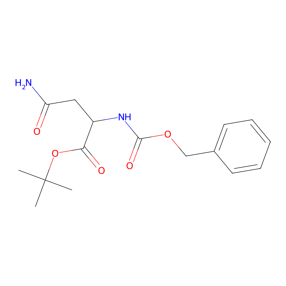 Z-Asn-OtBu molecular structure, CAS 25456-85-3