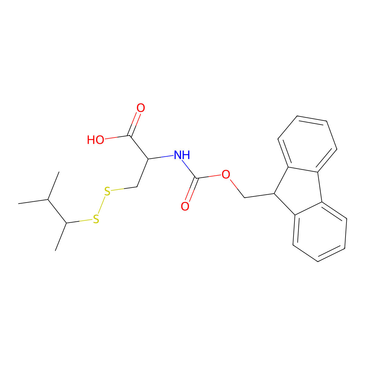 Fmoc-L-Cys(SIT)-OH molecular structure, CAS 2545642-31-5