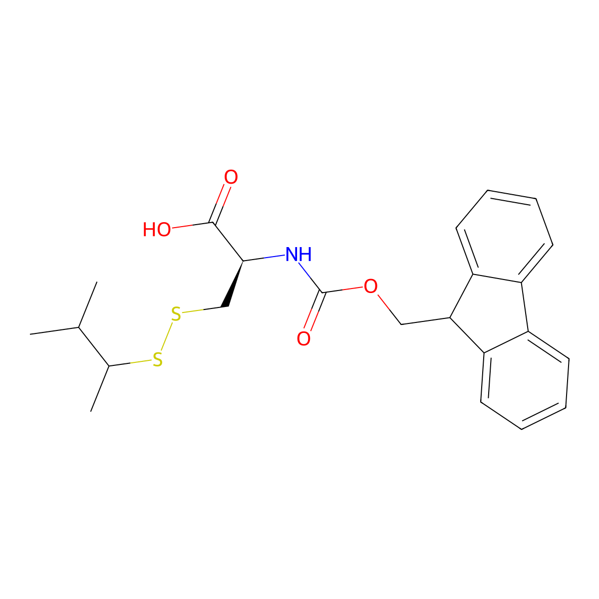 Fmoc-L-Cys(SIT)-OH molecular structure, CAS 2545642-31-5