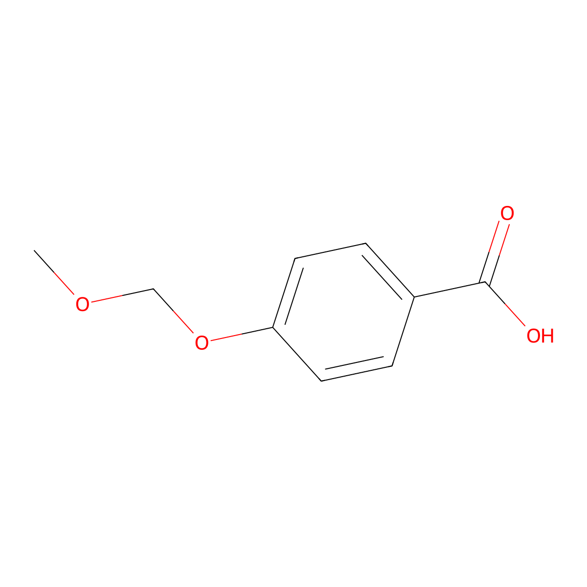 4-(methoxymethoxy)benzoic Acid molecular structure, CAS 25458-44-0
