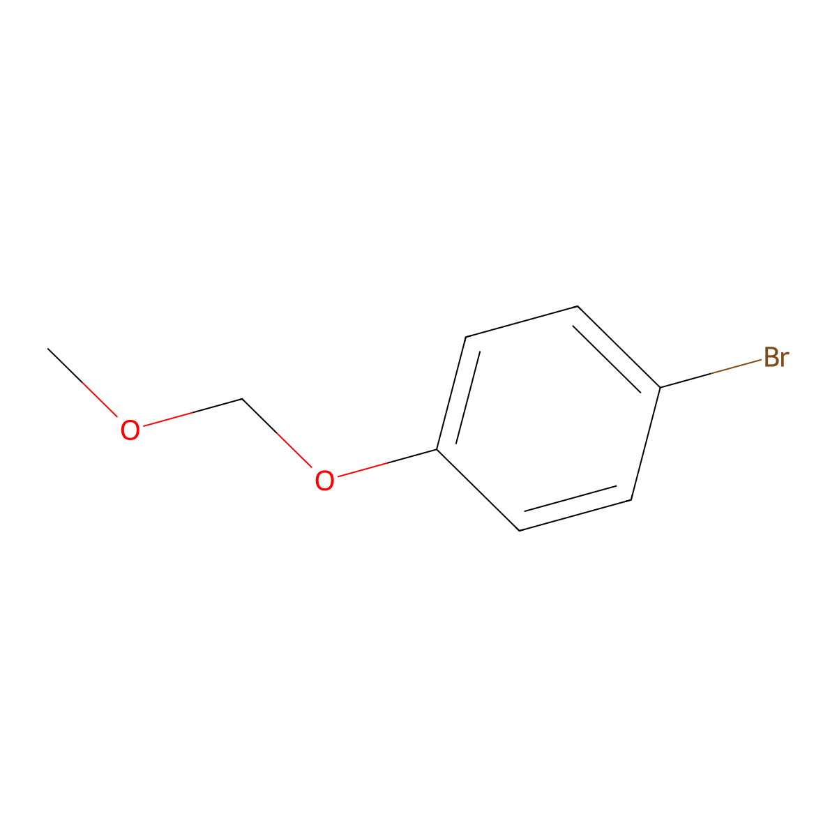 1-Bromo-4-(methoxymethoxy)benzene molecular structure, CAS 25458-45-1