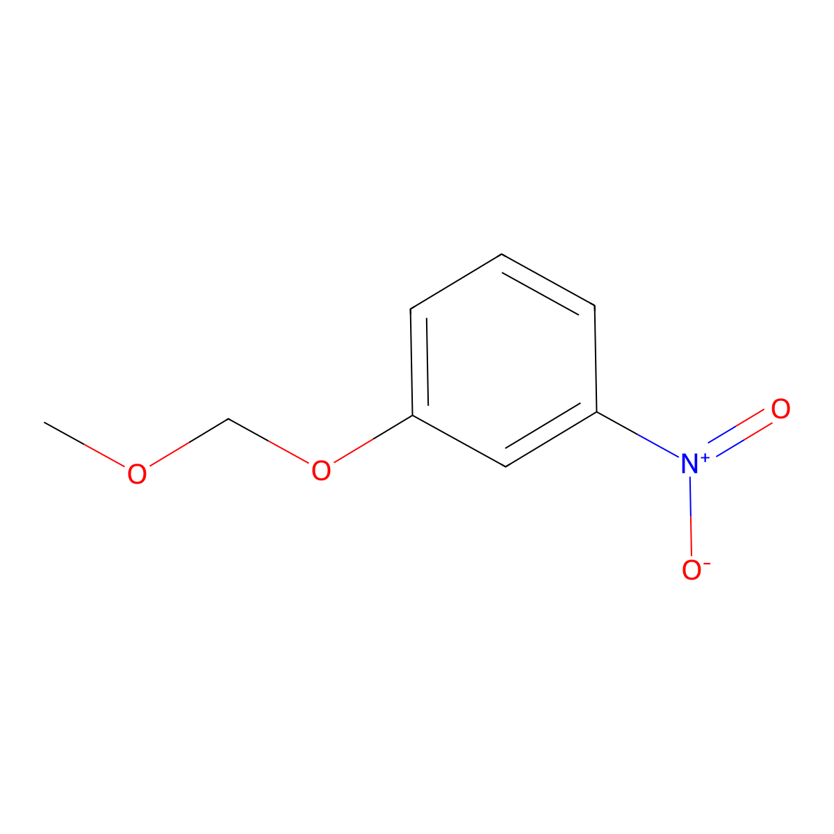 Methoxymethyl 3-nitrophenyl ether molecular structure, CAS 25458-48-4