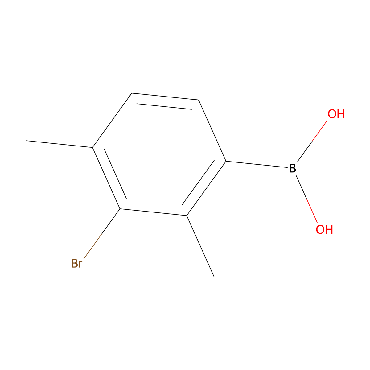 (3-Bromo-2,4-dimethylphenyl)boronic acid molecular structure, CAS 2545826-25-1