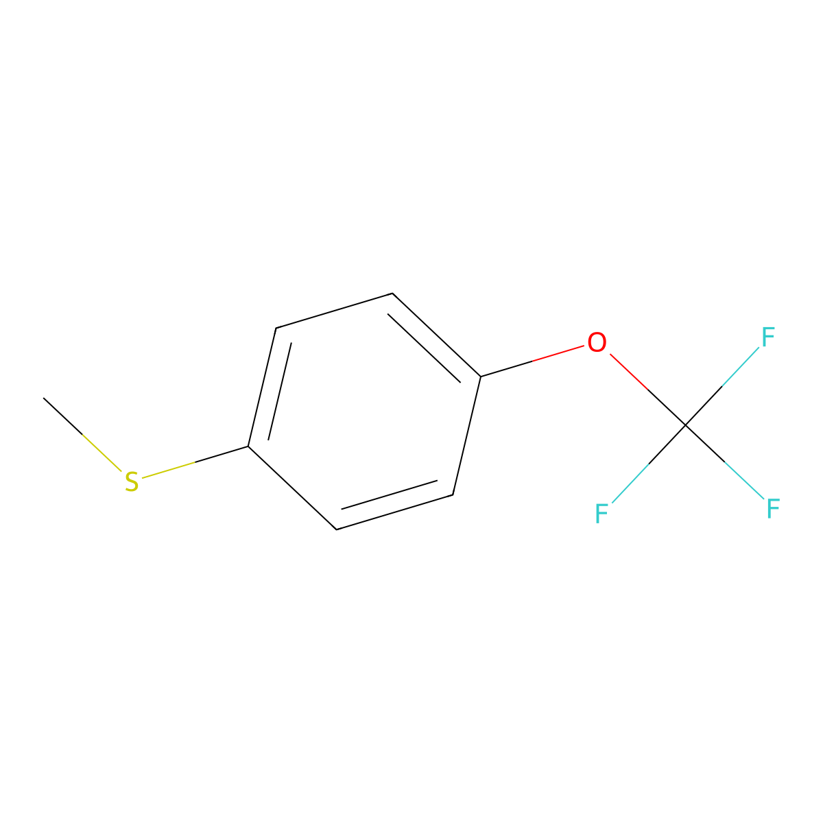 4-Trifluoromethoxythioanisole molecular structure, CAS 2546-45-4