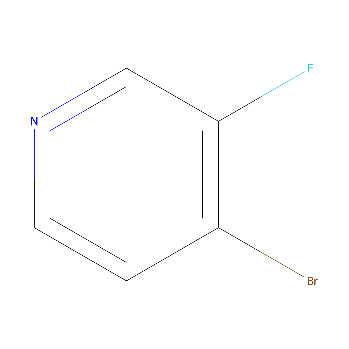 4-Bromo-3-fluoropyridine molecular structure, CAS 2546-52-3