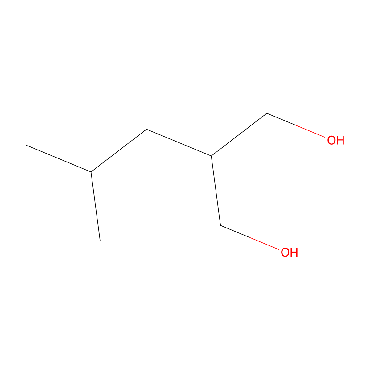 2-(2-Methylpropyl)propane-1,3-diol molecular structure, CAS 25462-20-8