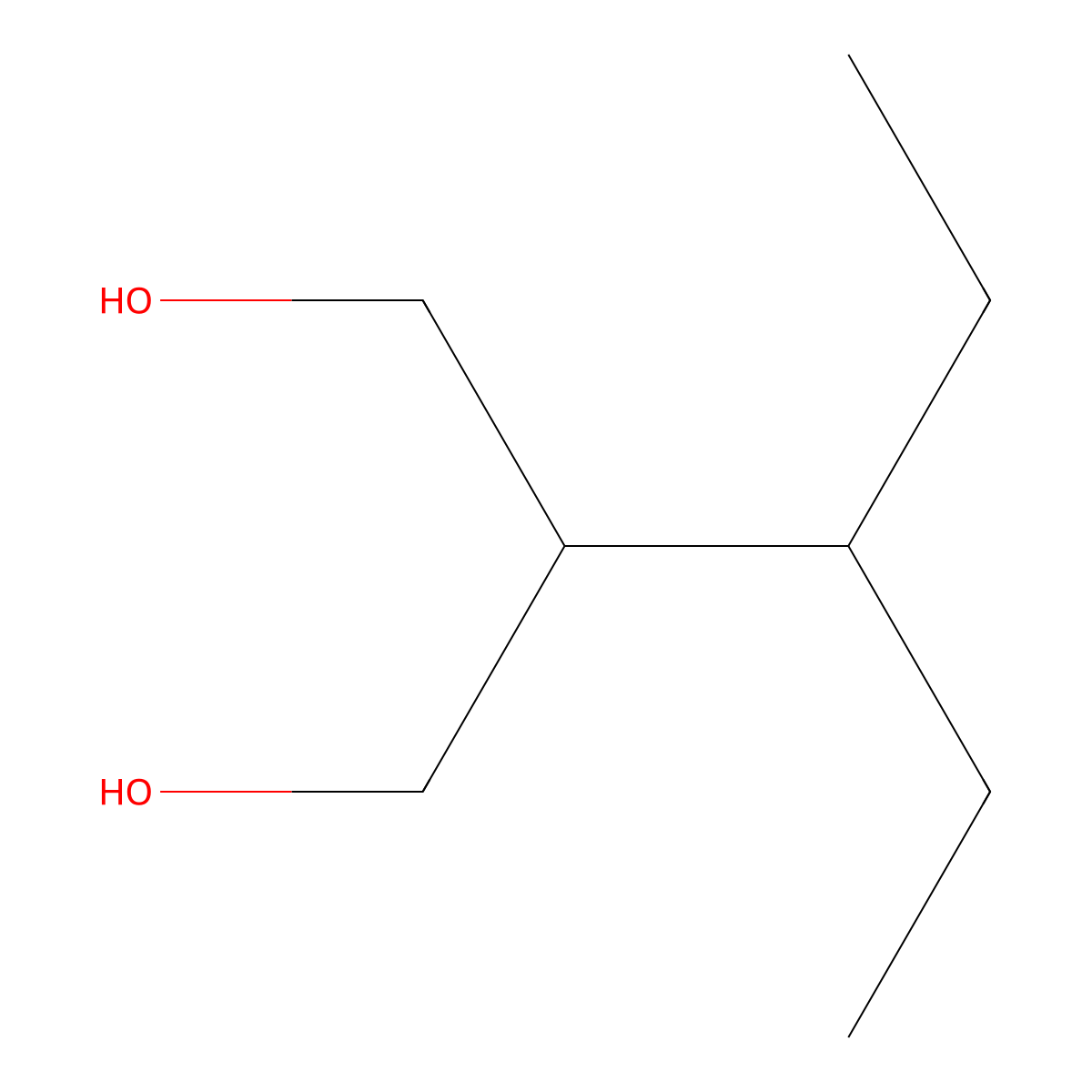 1,3-Propanediol, 2-(1-ethylpropyl)- molecular structure, CAS 25462-28-6