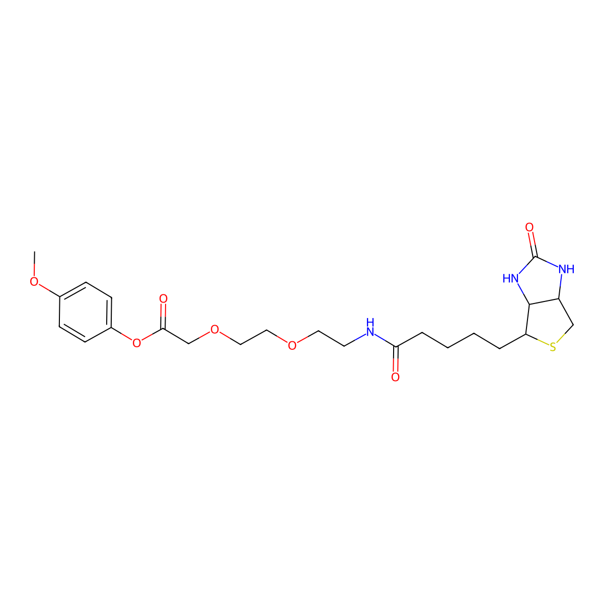 Biotin-AEEA-OPhOMe molecular structure, CAS 2546513-67-9
